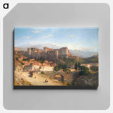 The Hill of the Alhambra, Granada - サミュエル コールマン Canvas.