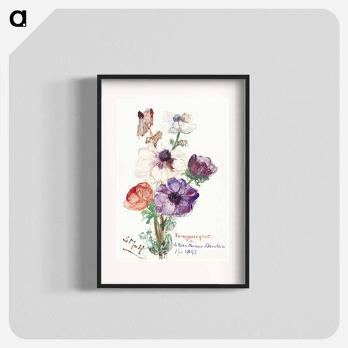 New Year's Greeting with Anemones
 - Sienje Mesdag van Houten Poster.