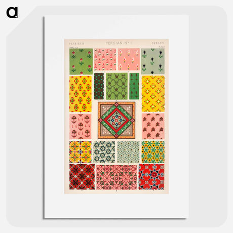 アートポスター-Nineteenth-Century Ornamental Pattern
 - 装飾の文法 Poster.