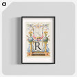 アートポスター-Guide for Constructing the Letter R from Mira Calligraphiae Monumenta
 - 書道のお手本 Poster.