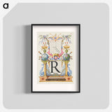 アートポスター-Guide for Constructing the Letter R from Mira Calligraphiae Monumenta
 - 書道のお手本 Poster.