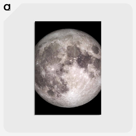 アートポストカード-Full Moon
 - ムーン Postcard.