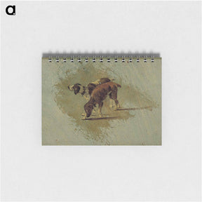アートメモ帳-Two dogs - テオ ファン ドゥースブルフ Memo.