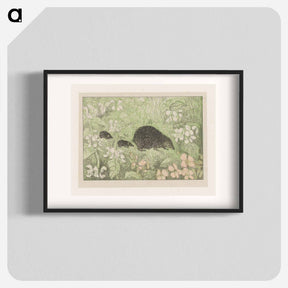 アートポスター-Egel met jongen - テオ ヴァン ホイテマ Poster.