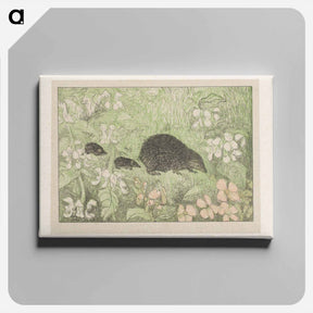 アートパネル-Egel met jongen - テオ ヴァン ホイテマ Canvas.