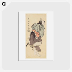アートポストカード-Ōtani Tokuji as Monogusa Tarō - 東洲斎 写楽 Postcard.