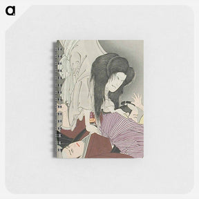アートメモ帳-Ichikawa Udanji as the Spirit of Sogo's Wife Carrying Off Yamazumi Goheita Played by Ichimura Kagorō - 豊原 国周 Memo.