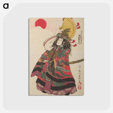 アートポストカード-Nakamura Utaemon III as Taira no Kiyomori
 - 歌川 豊国 Postcard.