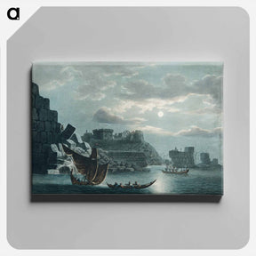アートパネル-The Island of Tortosa - オスマン帝国領内の景色 Canvas.