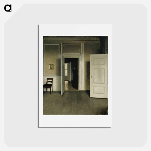 Interior from the home of the artist - ヴィルヘルム ハンマースホイ Postcard.