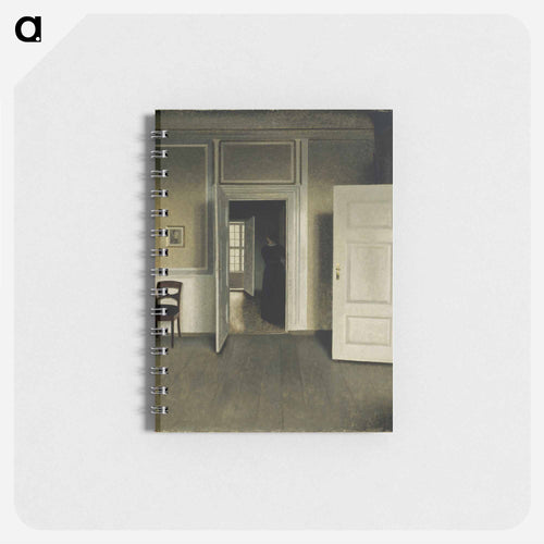 Interior from the home of the artist - Vilhelm Hammershøi Memo.