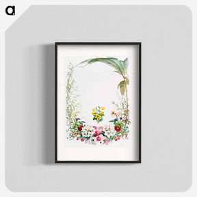 アートポスター-Title page from Illustrations of Himalayan plants - ウォルター フッド フィッチ Poster.