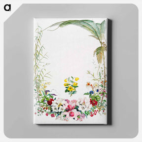 アートパネル-Title page from Illustrations of Himalayan plants - ウォルター フッド フィッチ Canvas.