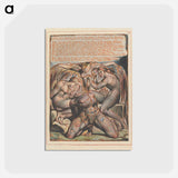 アートポストカード-Jerusalem, Plate 25, "And there was heard...." - ウィリアム ブレイク Postcard.
