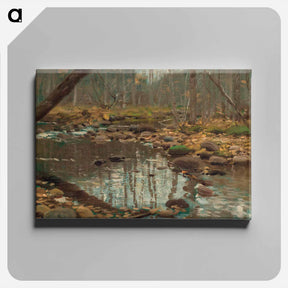 アートパネル-Shadows in a Pool by William Bliss Baker - ウィリアム ブリス ベイカー Canvas.