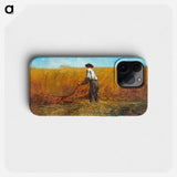 The Veteran in a New Field - Winslow Homer Phone Case.