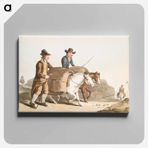 Illustration of cloth makers - 19世紀のヨークシャー Canvas.