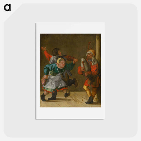 アートポストカード-Village dance - アルブレヒト デューラー Postcard.