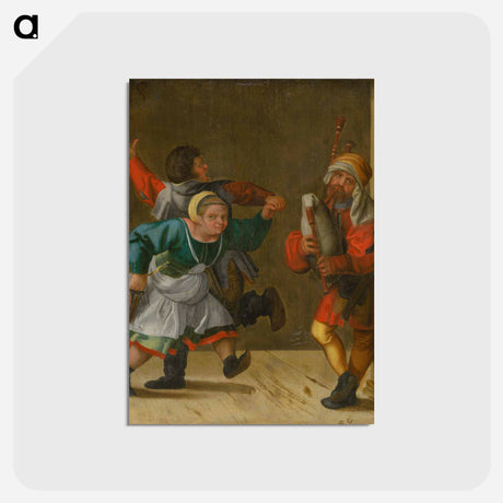 アートポストカード-Village dance - アルブレヒト デューラー Postcard.