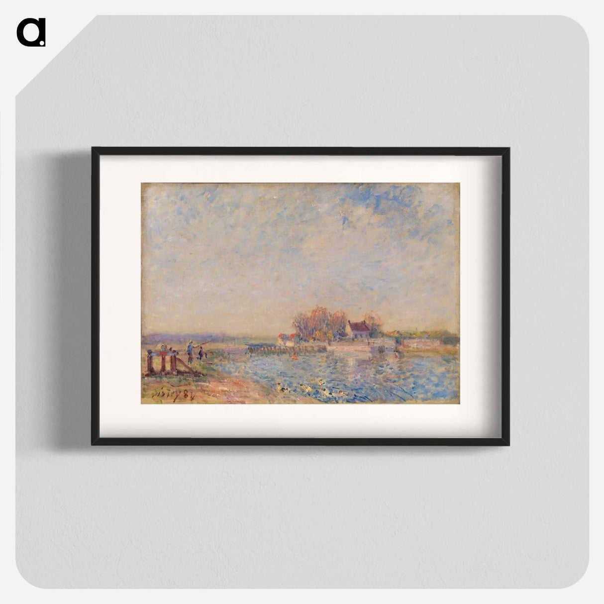 Saint Mammes-Loing Canal - アルフレッド シスレー Poster.