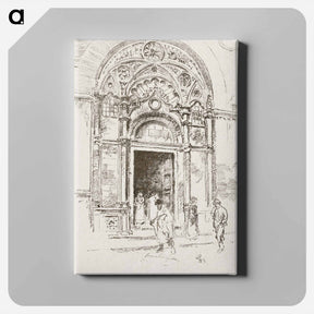 アートパネル-Door at San Michele - 不思議の国のアリス Canvas.