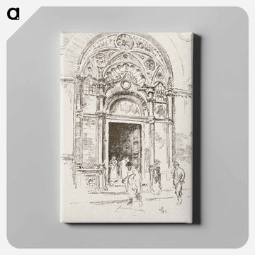 Door at San Michele - Alice in Wonderland Canvas.