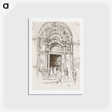 アートポストカード-Door at San Michele - 不思議の国のアリス Postcard.