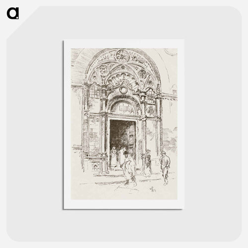 Door at San Michele - 不思議の国のアリス Postcard.