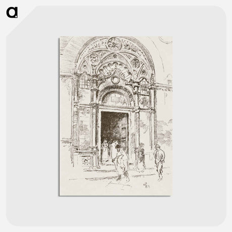 アートポストカード-Door at San Michele - 不思議の国のアリス Postcard.