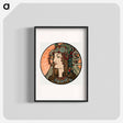 アートポスター-Stained glass window for the facade of the Fouquet boutique - アルフォンス ミュシャ Poster.