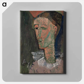 アートパネル-Self-Portrait as Pierrot - アメデオ モディリアーニ Canvas.