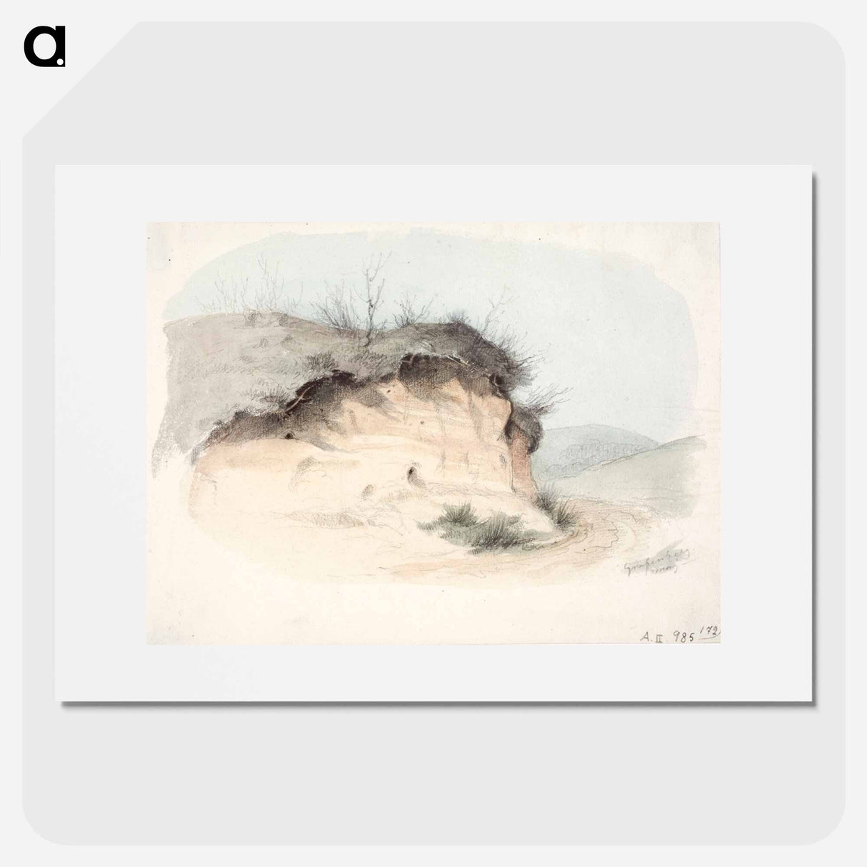 Landscape study - アンダース エクマン Poster.