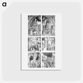 アートポストカード-Scenes from the Life of St. James - アンドレア マンテーニャ Postcard.