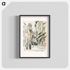 アートポスター-Rue Damiette, Rouen - カミーユ ピサロ Poster.