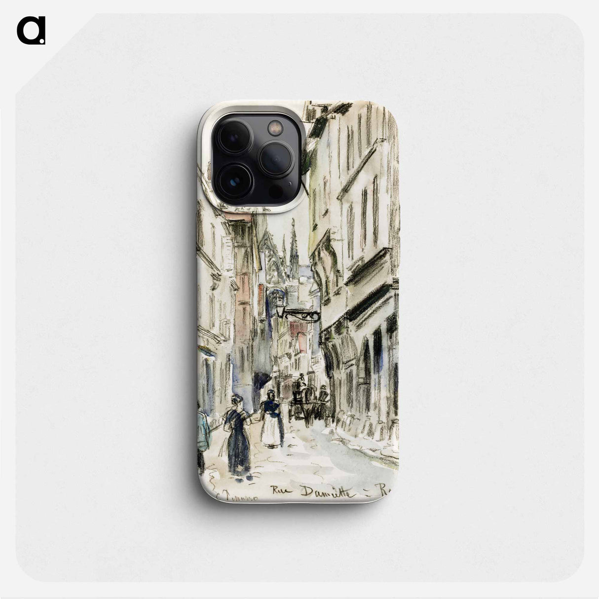 Rue Damiette, Rouen - Camille Pissarro Phone Case.