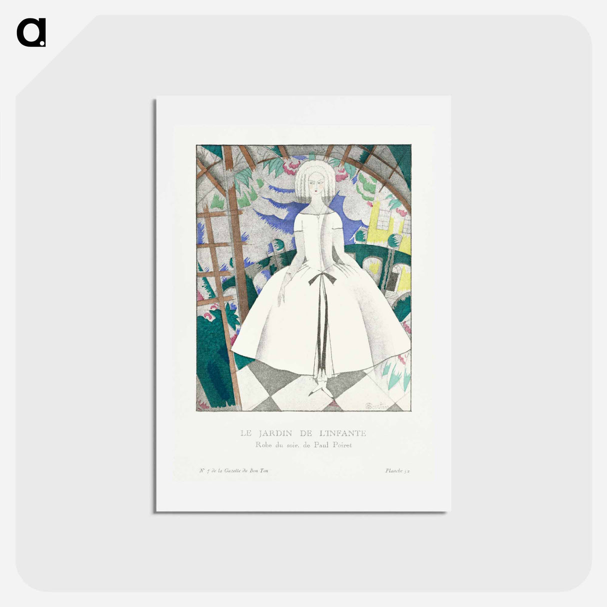 アートポストカード-Le Jardin de l'Infante
 - シャルル マルタン Postcard.