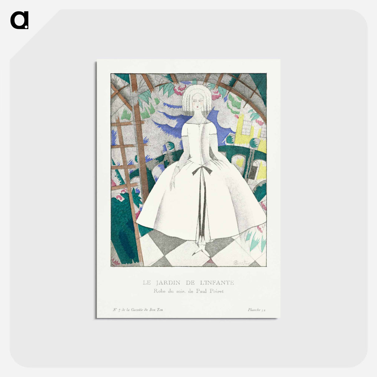 アートポストカード-Le Jardin de l'Infante
 - シャルル マルタン Postcard.