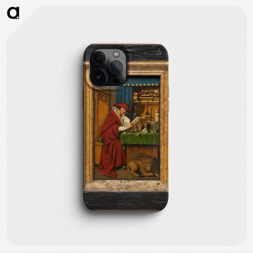 書斎の聖ヒエロニムス - デトロイト美術館 Phone Case.