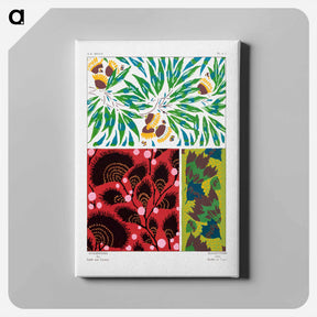 アートパネル-Suggestions pour étoffes et tapis: 60 motifs en couleur - E.A.セギー Canvas.