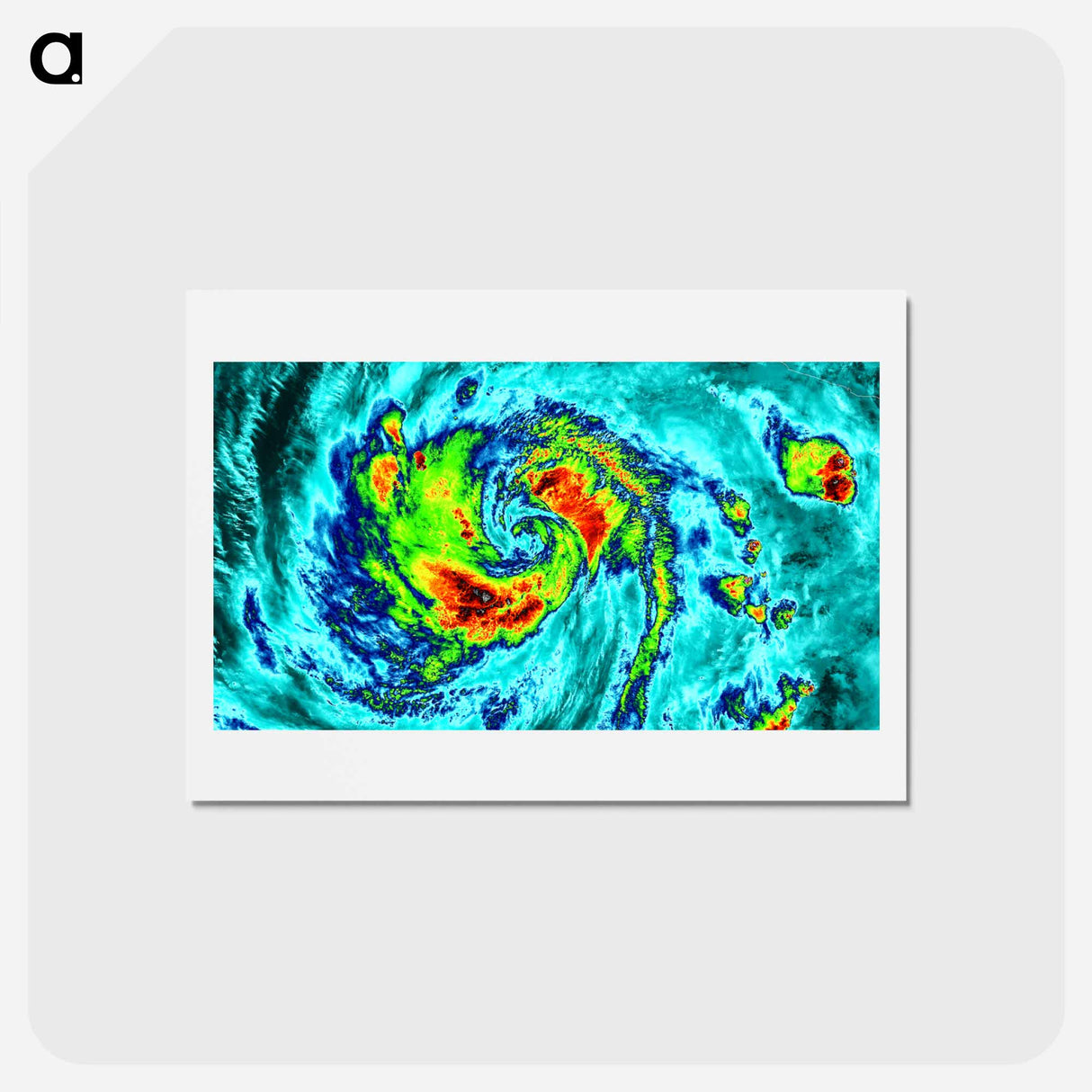 アートポストカード-Hurricane Blanca as Seen by Suomi NPP Satellite
 - 上空からの地球 Postcard.