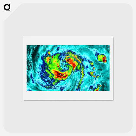 アートポストカード-Hurricane Blanca as Seen by Suomi NPP Satellite
 - 上空からの地球 Postcard.
