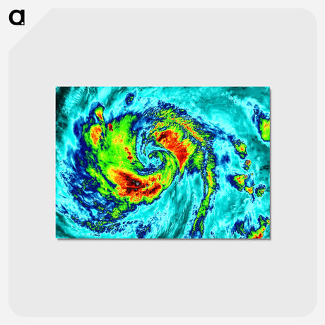 アートポストカード-Hurricane Blanca as Seen by Suomi NPP Satellite
 - 上空からの地球 Postcard.