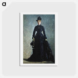 アートポストカード-La Parisienne - エドゥアール マネ Postcard.