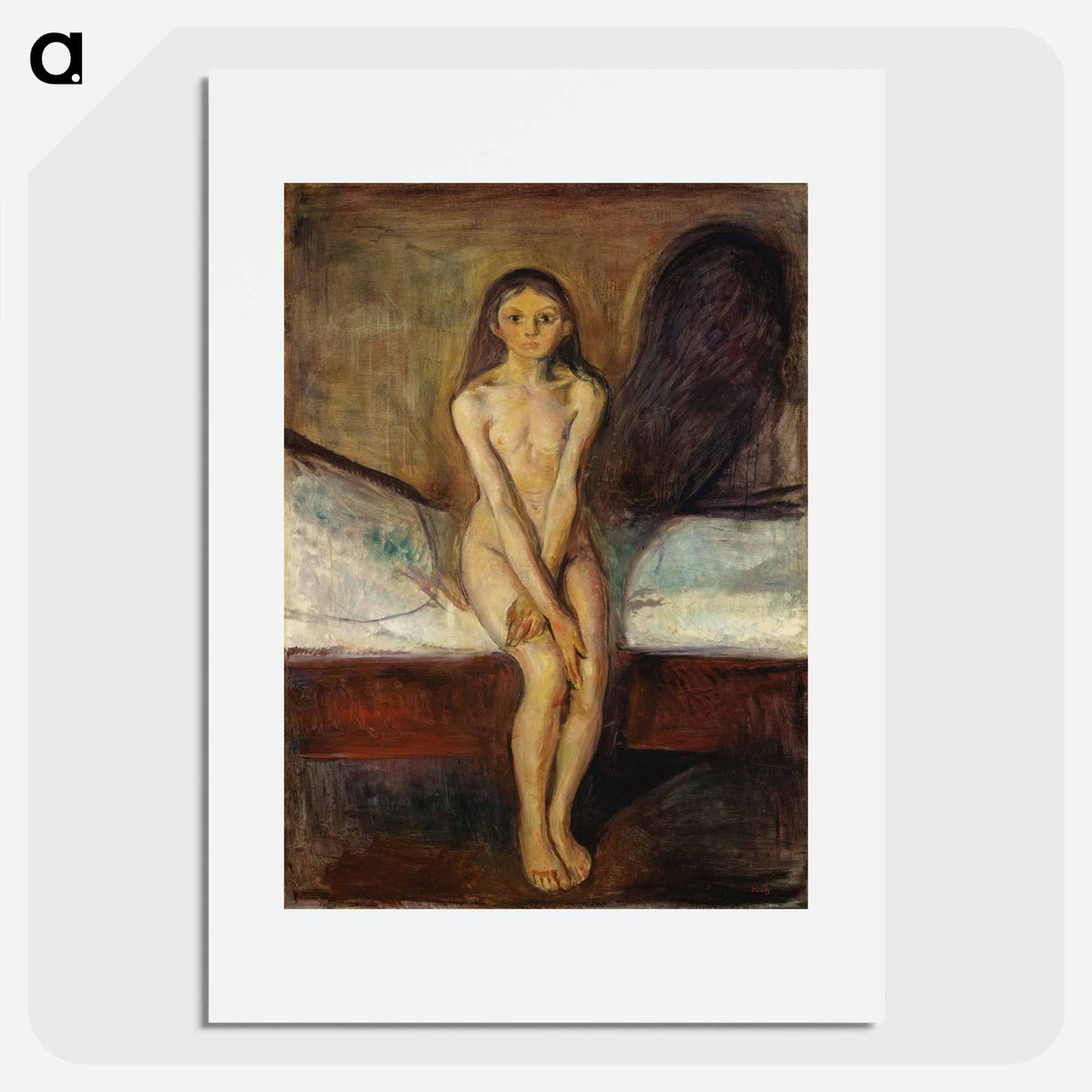 Puberty - Edvard Munch Poster.