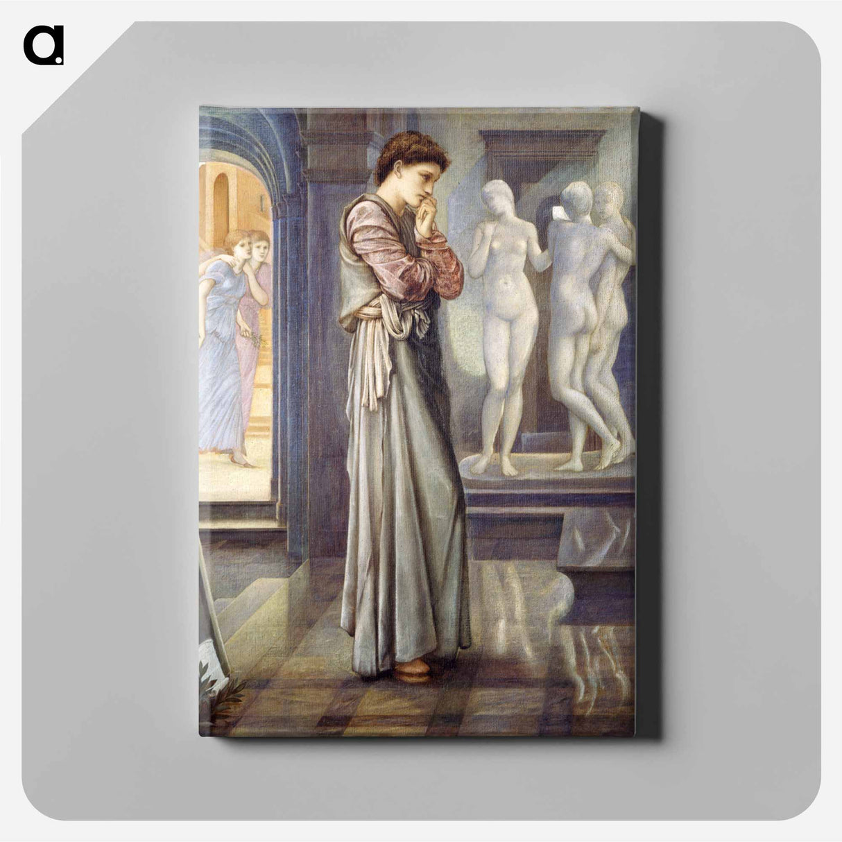 Pygmalion and the Image - The Heart Desires - エドワード バーン ジョーンズ Canvas.