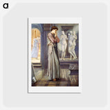 アートポストカード-Pygmalion and the Image - The Heart Desires - エドワード バーン ジョーンズ Postcard.