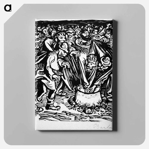 The kettle - Ernst Heinrich Barlach Canvas.