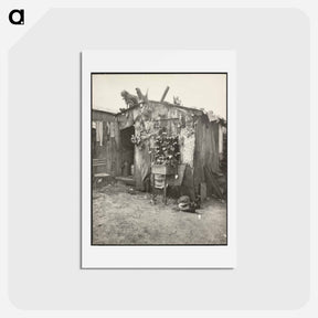 アートポストカード-Ragpicker's Shack
 - ウジェーヌ アジェ Postcard.