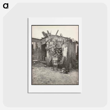 アートポストカード-Ragpicker's Shack
 - ウジェーヌ アジェ Postcard.