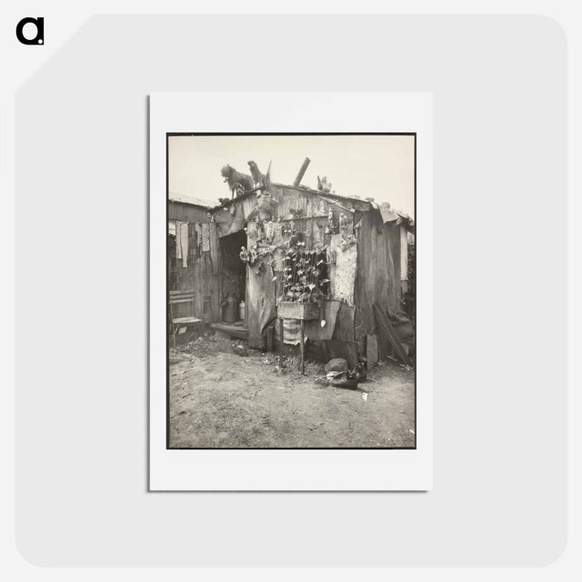 アートポストカード-Ragpicker's Shack
 - ウジェーヌ アジェ Postcard.